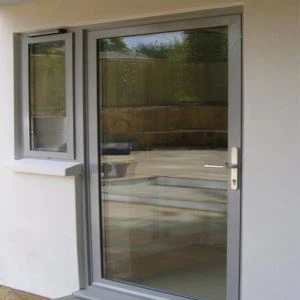 Алюмінієві односпальні французькі двері